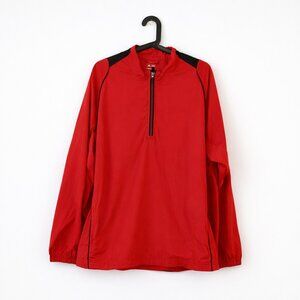 Adidas Golf Climaproof Quarter Zip Pullover Jacket Men’s XL Red